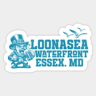 Loonasea Restaurant Waterfront Dock Bar Essex Md Sticker